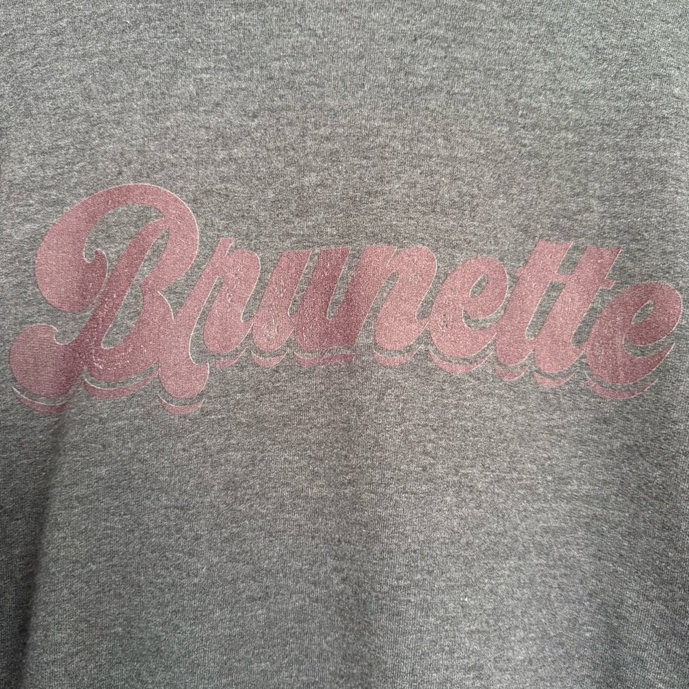 Charcoal Crew Neck Sweatshirt (Brunette) - Picture 3 of 7